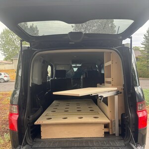 Xe cắm trại phụ kiện đồ nội thất Kit bằng gỗ đa chức năng 3 thiết lập khác biệt Camper van giường - Product Image 6