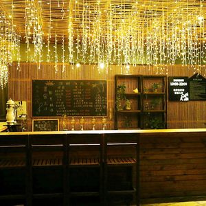 LED Icicle noel dekoratif peri dize işıklar 8 modları ile takın Icicle dize işıklar 8 modları pırıltı perde ışık - Product Image 3