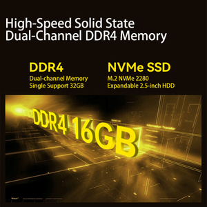 AMD R5 5600U DDR4 HD-MI DP USB3.0 2 Ethernet Ports Wifi Win10 LINUX Gamer Micro <strong>Computer</strong> Mini PC With Fan for Gaming - Product Image 4