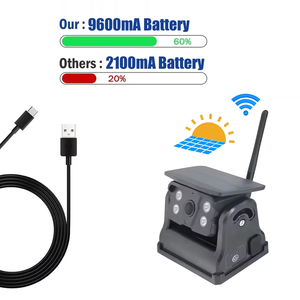 La última cámara de respaldo de Vista trasera inalámbrica con energía Solar WiFi móvil para coches imán impermeable batería incorporada Aplicación de 1 año - Product Image 2