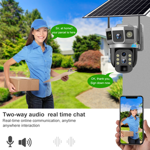 3 Screen <strong>10</strong> <strong>X</strong> ZOOM 8W Battery Solar Panel Solar <strong>Camera</strong> 4G Sim Card Outdoor System 4mp Outdoor Wifi Security <strong>Camera</strong> OEM ODM - Product Image 3