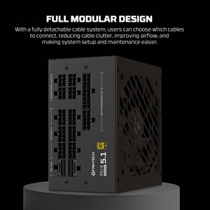 Fantech PSG850M altın verimlilik 850W tam modüler güç aktif PFC akıllı 120mm Fan çok koruma 12v PC güç kaynağı - Product Image 6