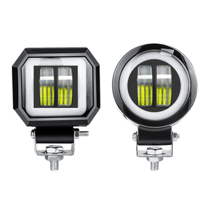 Angel Eye ไฟรถจักรยานยนต์20W พร้อม DRL ไฟตัดหมอกไฟตัดหมอก LED ไฟตัดหมอกเลนส์โปรเจคเตอร์ไฟตัดหมอกสำหรับรถยนต์ - Product Image 1