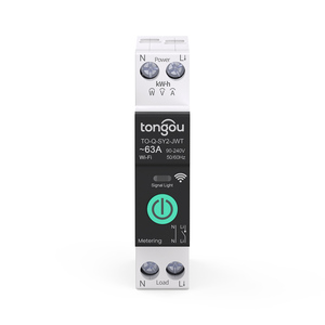 TONGOU API TUYA 1-63A用スマートミニチュア回路ブレーカWiFi接続定格電力メーター銅電圧電流保護 - Product Image 2