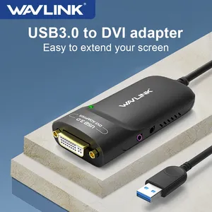 Wavlink USB 3,0 Tarjeta de video externa USB a DVI HDMI VGA Convertidor Adaptador de pantalla gráfica de video 1080P Pantalla de video multipantalla - Product Image 2