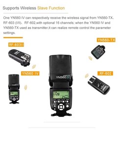 Yongnuo YN560 IVのプロフラッシュDiffuser Box付きニコン用ワイヤレスSpeedlite - Product Image 6