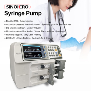 SH-510Di pompa per siringa a doppio canale per attrezzatura medica ospedaliera pompa elettrica per infusione a più canali - Product Image 2