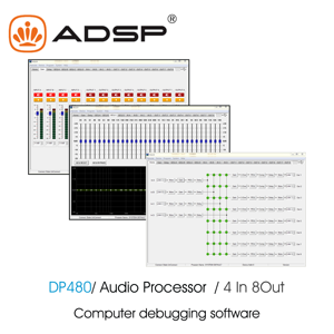 ADSP DP480双精度4输入8输出DSP音频处理器，带RS232的24位转换器 - Product Image 4