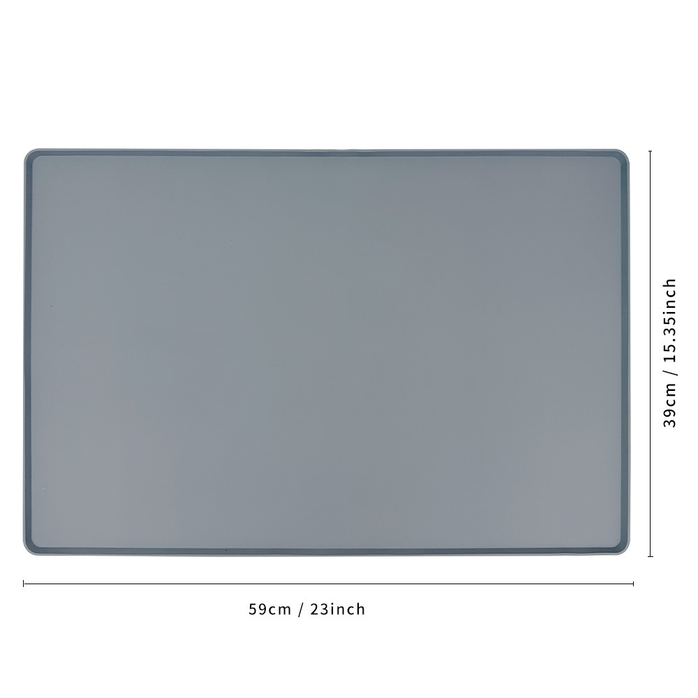 Gray coffee machine mat