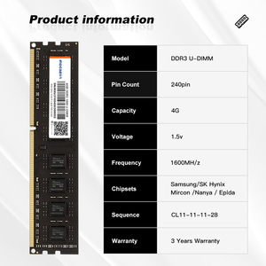 Fábrica OEM DDR3 Memoria 1333MHz 1600MHZ Computadora personal DDR 3 Memoria RAM 2GB 4GB 8GB Computadora de juegos de escritorio