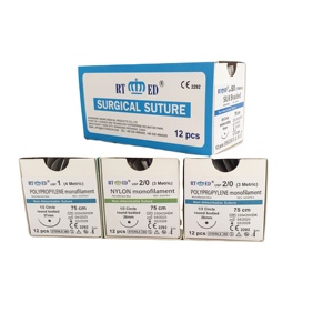 Tıbbi kullanım için USP 4 #-10/0 # emilebilir olmayan steril naylon polipropilen ipek Polyester OEM hizmeti - Product Image 2