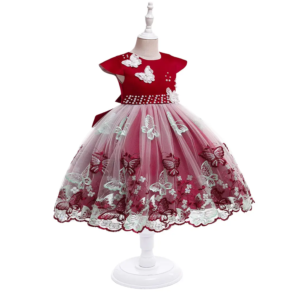 Yoliyolei New Design Kids, Party Dress Girls Princess Wear Evening Birthday Wedding Lace Beauty Dresses/