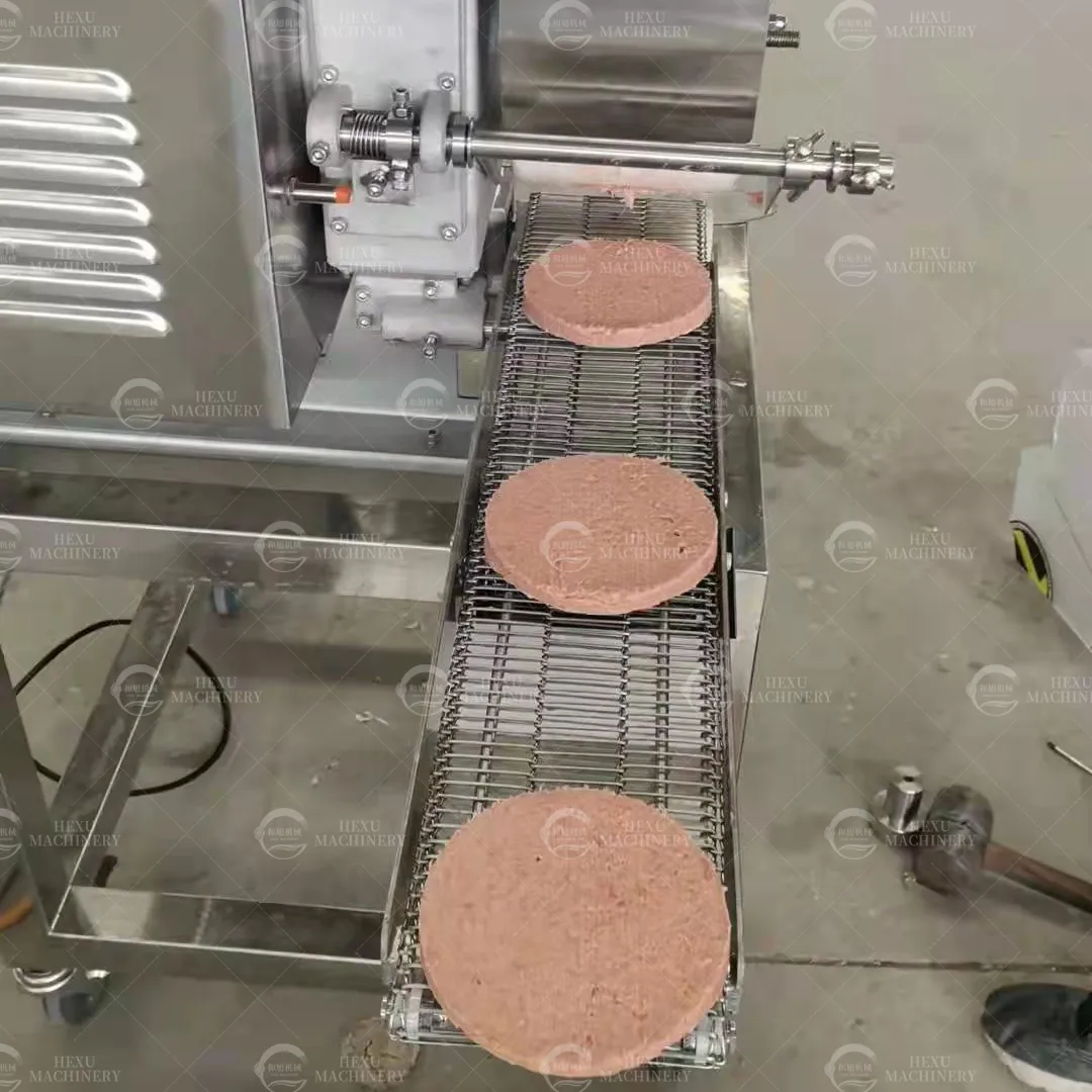 עוף תעשייתי nuggets המבורגר קציצה להכנת מכונת בשר המבורגר קציצה