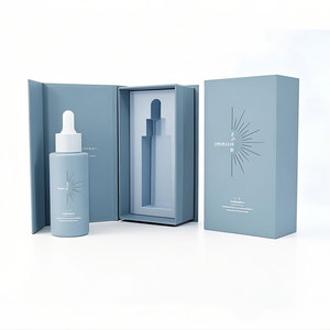 Lüks saç uçucu yağ damlalık pembe 30ml 50ml 60ml 100ml 150ml boş cam kozmetik nemlendirici bronzlaşma yağ şişesi kutusu ile - Product Image 4