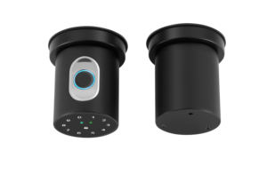 BBDHOME单闩木门APP指纹密码电子应用程序控制圆形智能旋钮锁