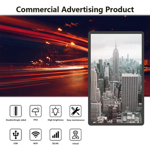 Özelleştirilmiş açık havada su geçirmez Ip65 sokak ışık direği LED ekran WIFI 3G /4G kontrol kablosuz reklam LED reklam panosu ekran - Product Image 3