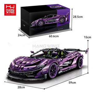 HW 1:8 Simulation Sportwagen-Bausteine 3569PCS Baustein OEM/ODM 4,9mm Kleinteilchen-Technologie Teile Ziegel Spielzeug - Product Image 6