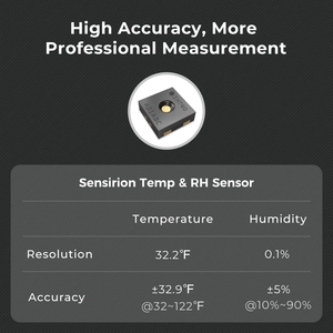 Qingping Wifi temperatura humedad registrador de datos Monitor Pro S instrumentos Sensor para almacén granja proyecto - Product Image 5