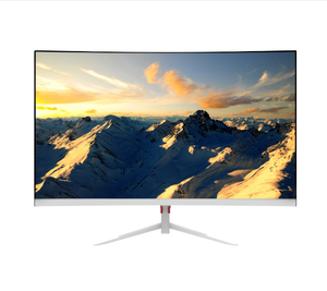 Pantalla curva de 1500R para ordenador, monitor LED de 24 pulgadas con entrada VGA, 23,8