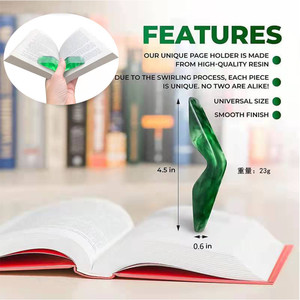 Fonksiyonu özelleştirilmiş reçine kitap sayfası tutucu el yapımı parmak imi kitap okuma için hediyeler edebi kitap kurdu kitap severler