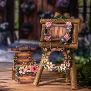 Paket başına 15 çıkartmalar Woodland çiçek Whispers koleksiyonu bahçe ahşap işareti Vintage tarzı çıkartmalar - Product Image 4