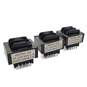 Trasformatore PCB personalizzato con EI-41 Pin incapsulato 4 Pin trasformatore di potenza per ingresso 240v e 24v/36v/380v uscita frequenza 50Hz - Product Image 2