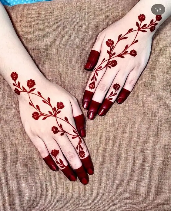 Muslim halal ramadan Mehndi Henna Handfingern Blumen Schablonen Vorlagen Körperkunst PVC Vinyl temporäre Aufkleber Vorlage
