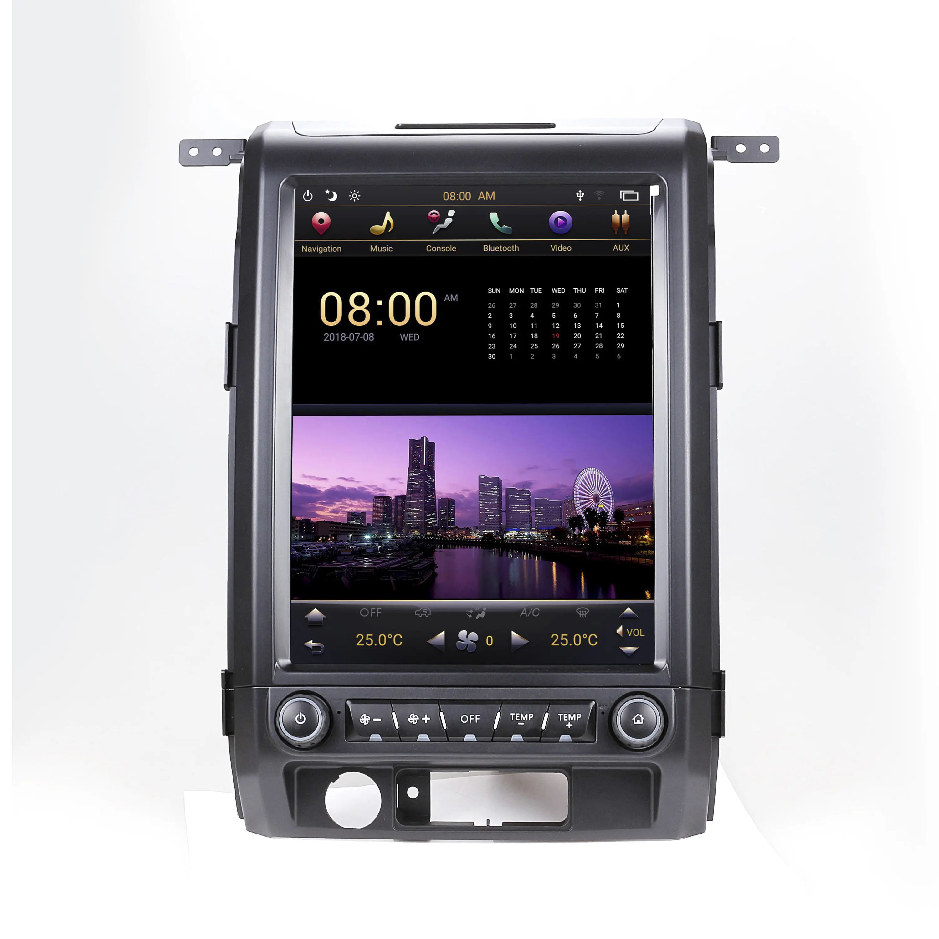 2009-2012 Ford Raptor için F150 GPS nav entegre makine yeni ve eski Raptor F150 büyük ekran dikey ekran navi Android otomatik