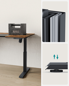 VASAGLE Electric Ergon omic Rising Computer tisch 70x160 x (72-120) cm 4 Höhen Speicher funktion Stehpult für das Home Office - Product Image 6