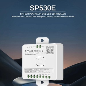 12-In-1 Controller LED WiFi SP530E PWM SPI pixel Dimmer manuale 6A WS2812B WS2811 RGB RGBW strisce LED compreso il controllo vocale - Product Image 2