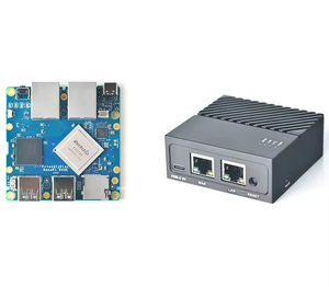 Nanopi-Mini enrutador portátil de viaje R4SE, 4GB LPDDR4 RAM, 32GB, EMMC, Rockchip RK3399, Dual Gbps Ethernet, Raspberry Pi - Product Image 1