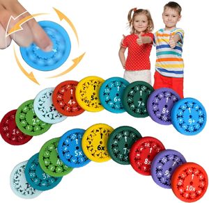 18ชิ้น Fidget spinners เกมคณิตศาสตร์และการแบ่ง Fidget SPINNER สำหรับโรงเรียนอนุบาลคณิตศาสตร์การเรียนรู้ของเล่น Fidget สนุก - Product Image 1