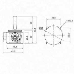 二维摇臂电位器单轴摇臂电位器摄像机监视器操纵杆 - Product Image 2