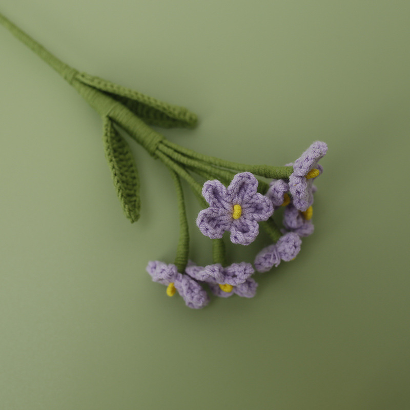 Coloridas siete nomeolvides de color violeta claro
