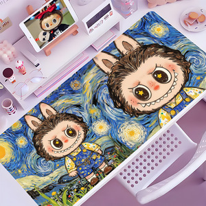 Labubu Merry Christmas Series Mouse Pad Non-Slip Rubber Edege Large Office <strong>Keyboard</strong> Cute Home <strong>Computer</strong> Desk Mat Festival Present - Product Image 5