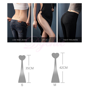 DGCHIC Low-Rise Seamless Strapless Calzoncillos Forma de corazón Patrón sólido Skin-Friendly Poliéster Desechable C String Panty