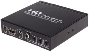 SCART RGB Video HDMI convertidor de Audio de 3,5mm de Audio Coaxial Extractor fuera amigo de vídeo NTSC Scaler 1080P 720P para televisión - Product Image 2
