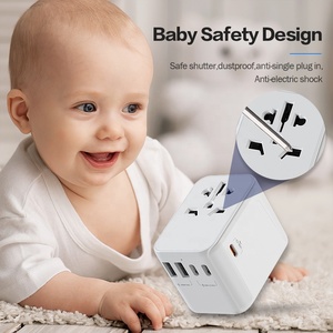 Worldplug 5.6A אוניברסלי נסיעות מתאם מטען חשמל רב שקע נסיעות תקע מתאם