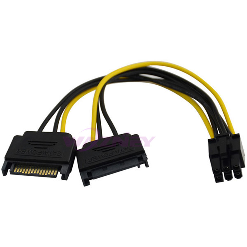 PCIe 6 Pin a Doppio SATA 15 Pin