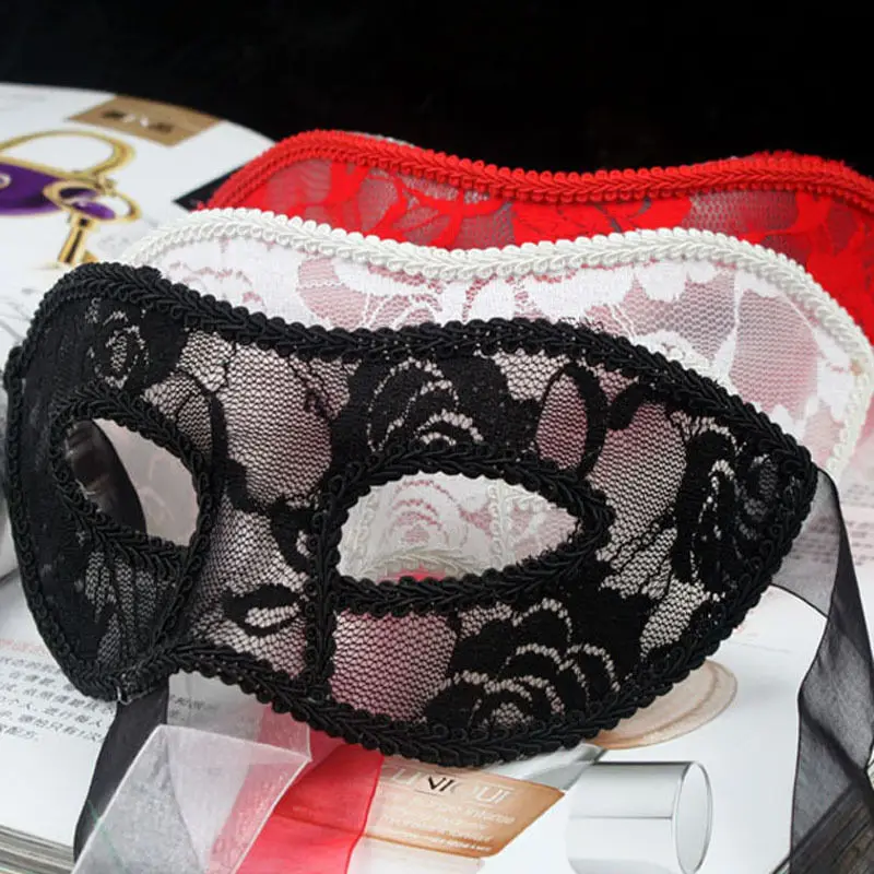 Máscara de ojo de encaje para mujer, Sexy, para Halloween, veneciana, fiesta, gran oferta