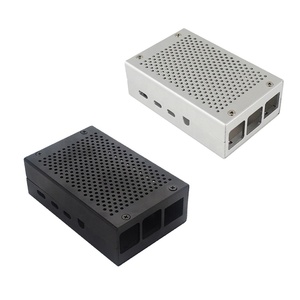 Carcasa de aleación de aluminio Raspberry Pi 4, carcasa protectora de Metal para Raspberry Pi 4 B