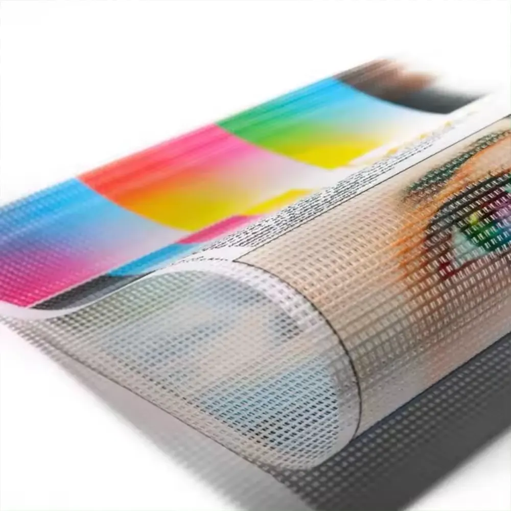 메쉬 비닐 배너 밝은 색상 광고 용 맞춤형 신제품 그물 비닐 배너