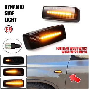 ไฟสัญญาณด้านข้าง LED แบบไดนามิกที่สมบูรณ์แบบสำหรับเบนซิน W202 W201 W124 W140 C E S SL Class - Product Image 3