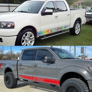 2pcs Self-Adhesive Pickup Truck Body Side <strong>Logo</strong> Stickers Car Vehicle PVC Long Stripe <strong>Decal</strong> Stickers for <strong>Ford</strong> Raptor &amp; F150 - Product Image 4