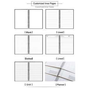 Copertina rigida A5 personalizzata con copertina per Notebook a spirale stampata Logo diario Planner Coil Notebook B6 programma di promozione taccuino A4 B5 - Product Image 5