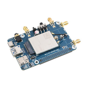 Raspberry Pi LTE Cat 6通信HAT LTE-AグローバルマルチバンドGNSSポジショニングEM060K-GLモジュール付き新GNSSプラス4Gモジュール - Product Image 1