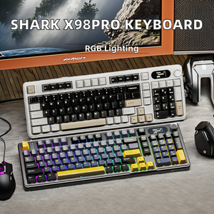 Stock Available AULA F99 99 <strong>Keys</strong> Wired/2.4G Three Model <strong>Customized</strong> RGB Mechanical <strong>Keyboard</strong> - Product Image 2