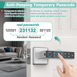Camakt 2024 <strong>New</strong> Silver Tuya Smart <strong>Lock</strong> Door Face Recognition Fingerprint Password Card <strong>Key</strong> Smart Door <strong>Lock</strong> - Product Image 5