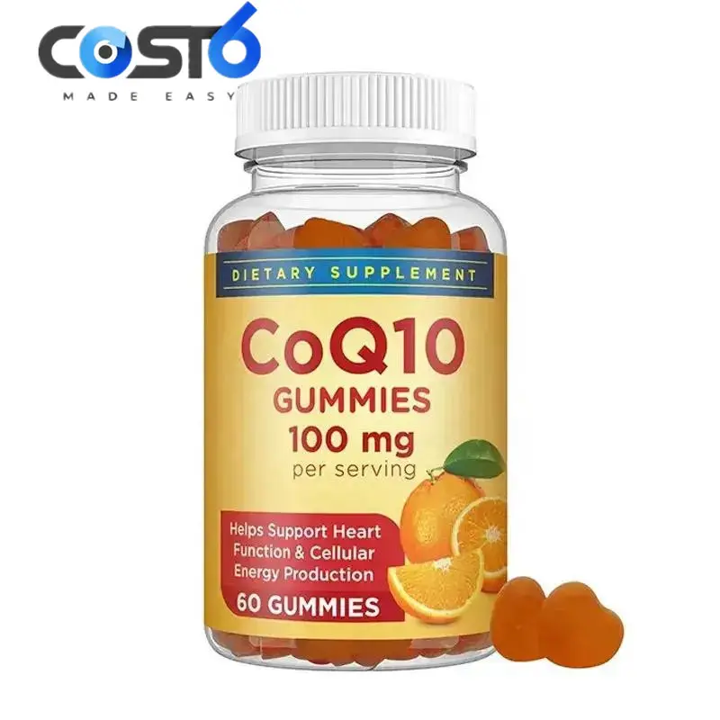 Fabricação por contrato OEM/ODM Gummi Vitamina CoQ10 Suplemento CoQ10 Natural para Aumentar a Energia Celular e Apoiar a Saúde