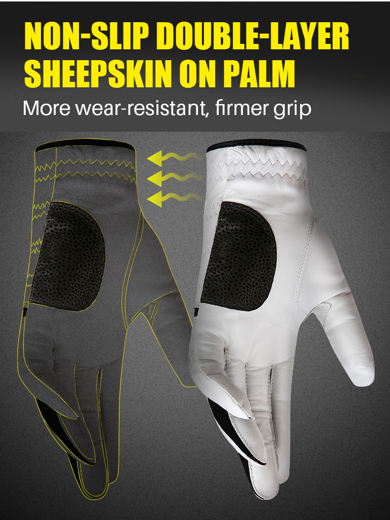PGM ST021 Cheap Price Golf Men's Leather Golf Glove w/ marker